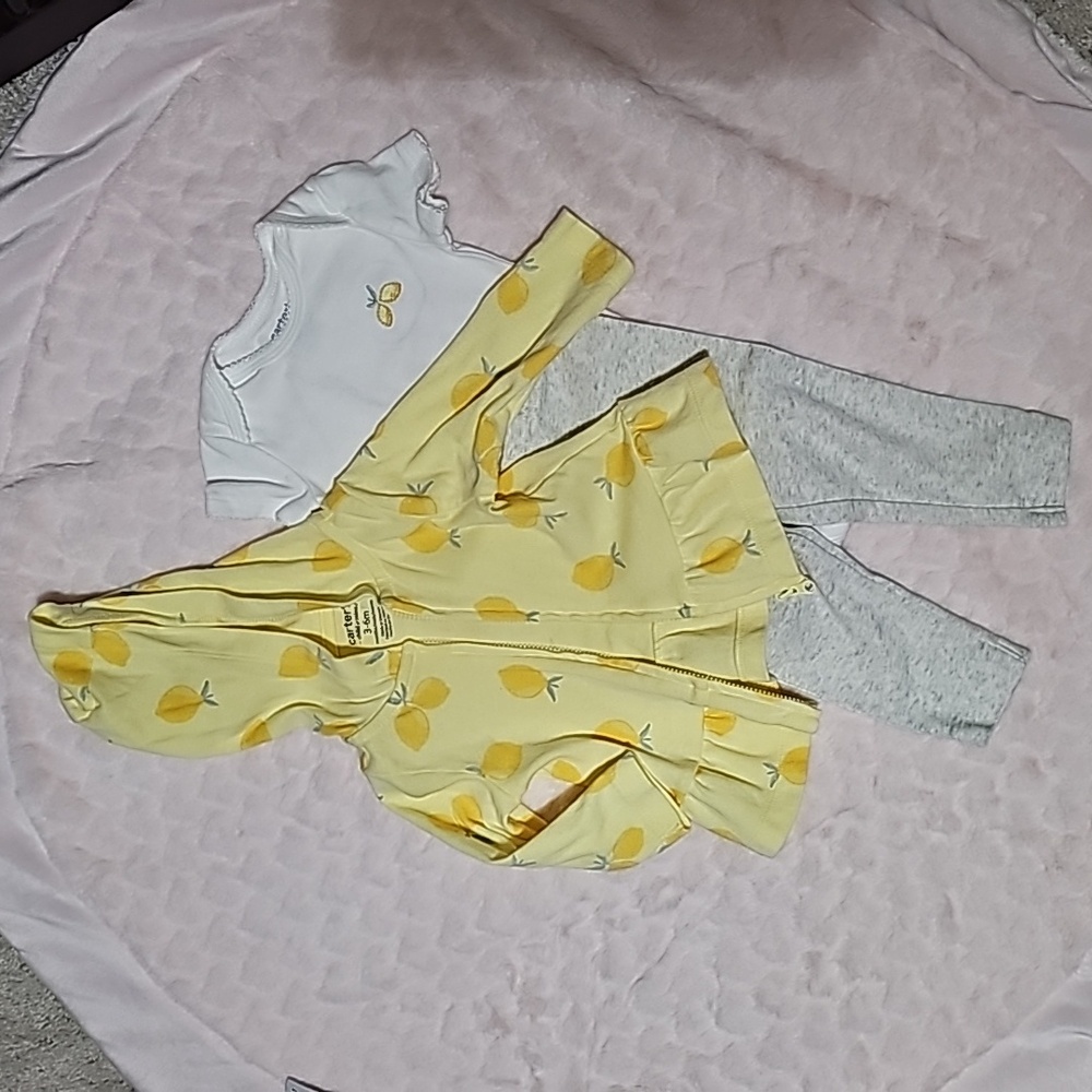 🍋 lemon 3 piece set NWOT